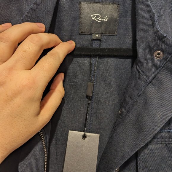 RAILS Dark Indigo Soul Military Jacket - Size M NWT - Picture 4 of 8